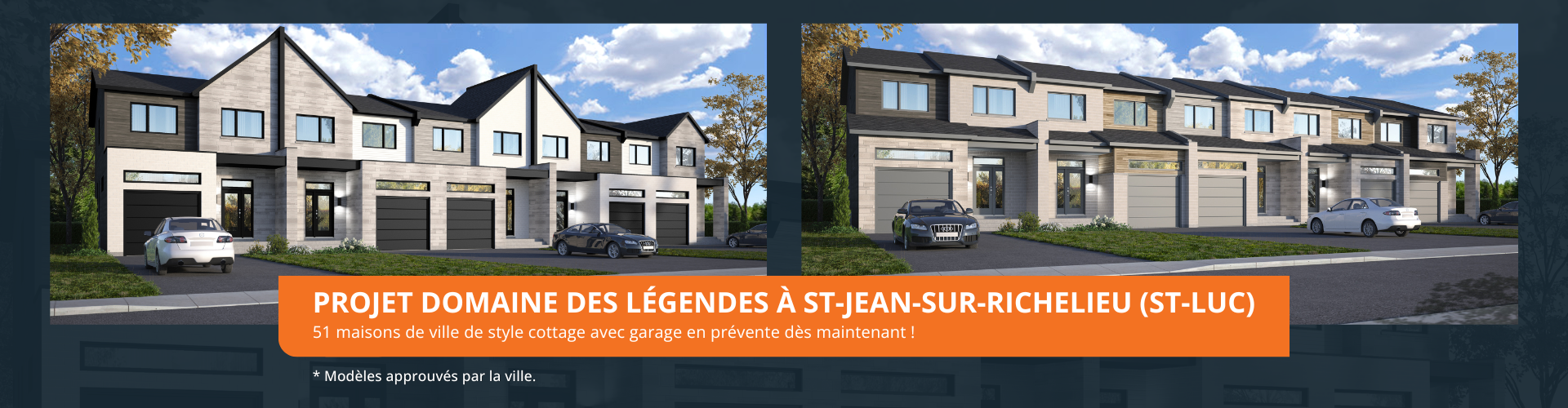 Habitations Iso Design projet Domaine des Légendes à St-Jean-sur-Richelieu